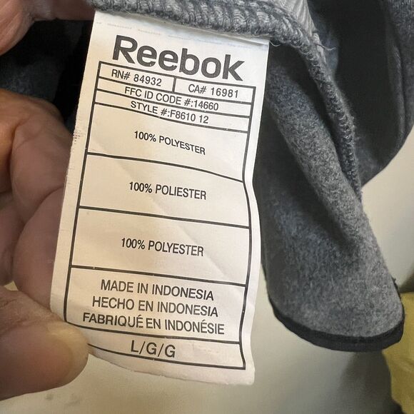 Reebok Jacket Mens Large NHL Anaheim Ducks Hooded Full Zip Center Ice Hockey - Picture 4 of 7